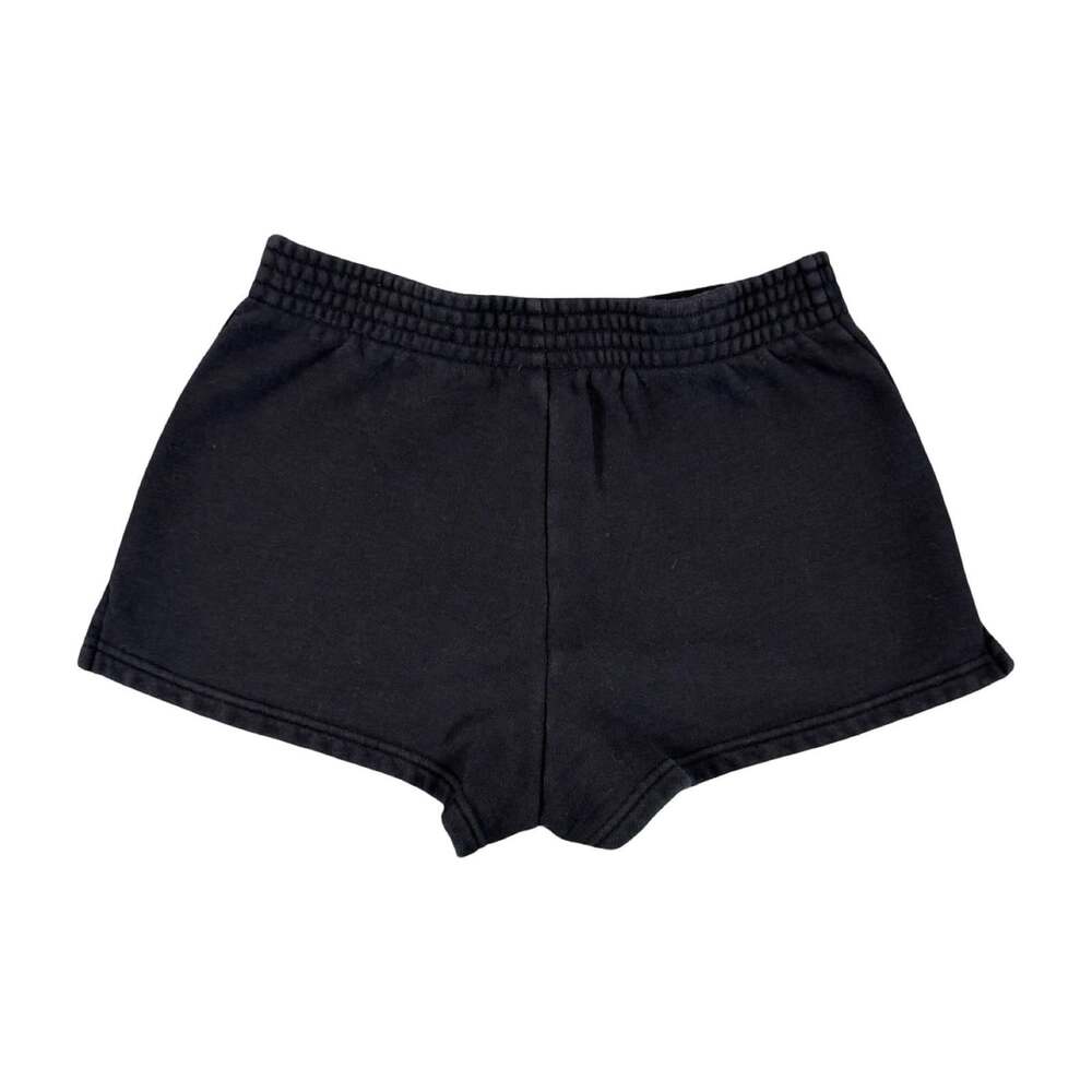 Tna Aritzia Cozy Fleece Women’s Athletic Short Shorts Black XS Elastic Waist - Picture 2 of 6